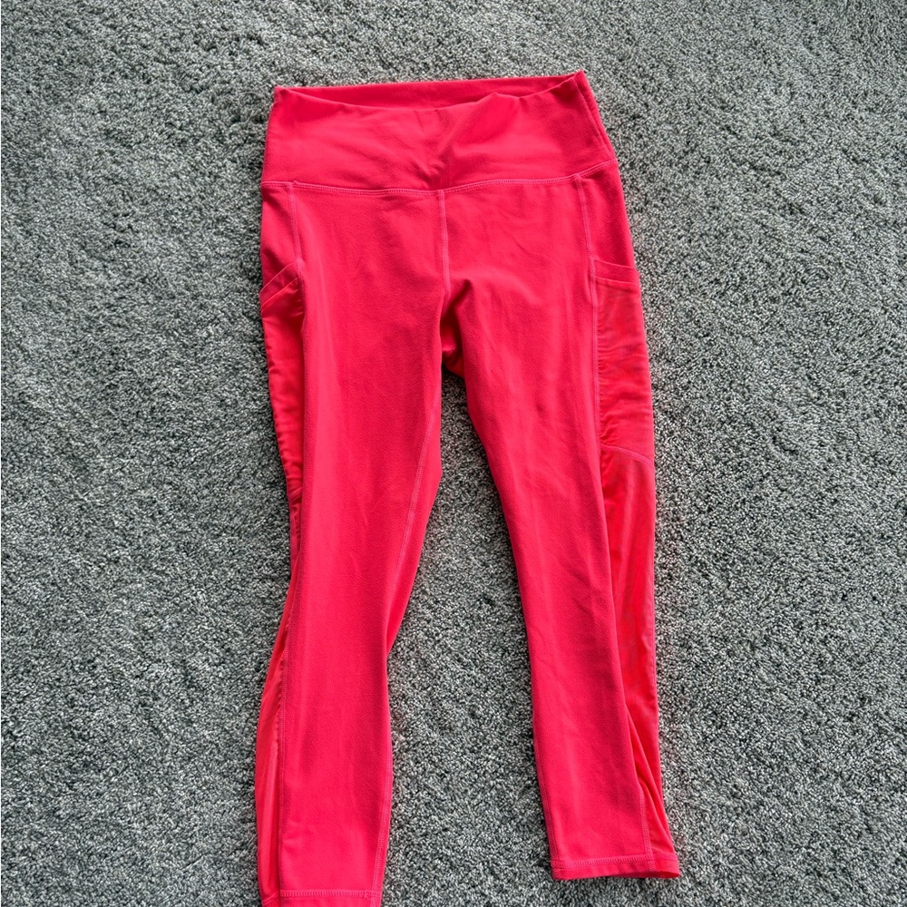 Hot Pink Fabletics Powerhold Pocket Leggings